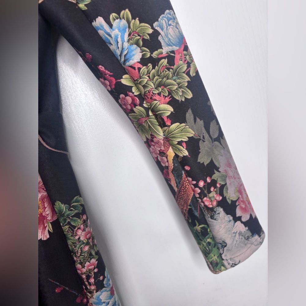 Anthropologie Solitaire Faux Suede Floral Coat - Picture 5 of 9